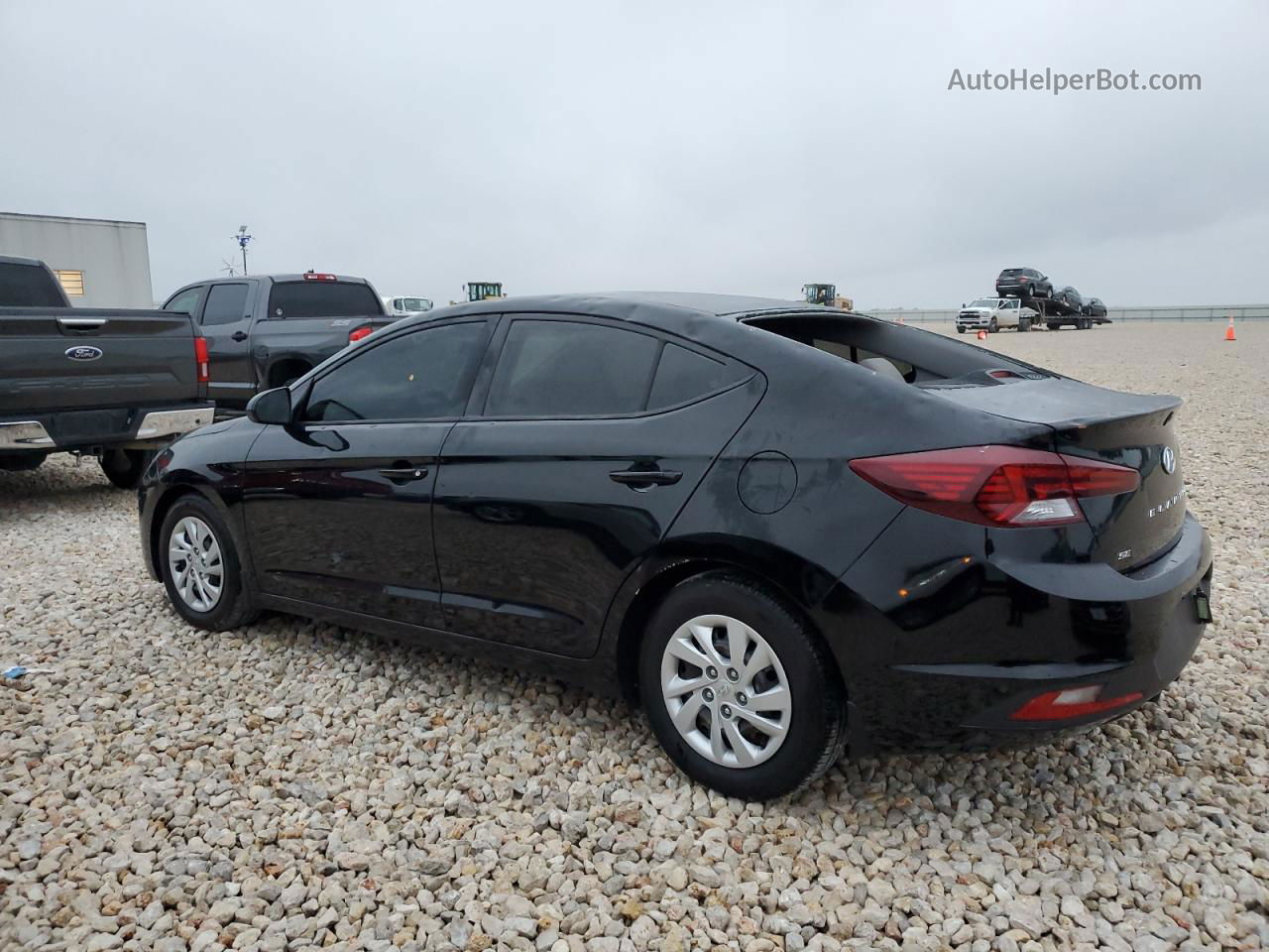 2019 Hyundai Elantra Se Black vin: 5NPD74LF8KH476670