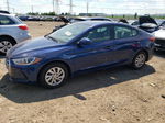 2017 Hyundai Elantra Se Blue vin: 5NPD74LF9HH078540