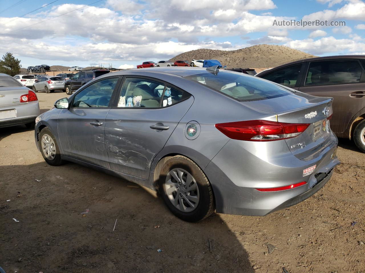 2017 Hyundai Elantra Se Silver vin: 5NPD74LF9HH097542