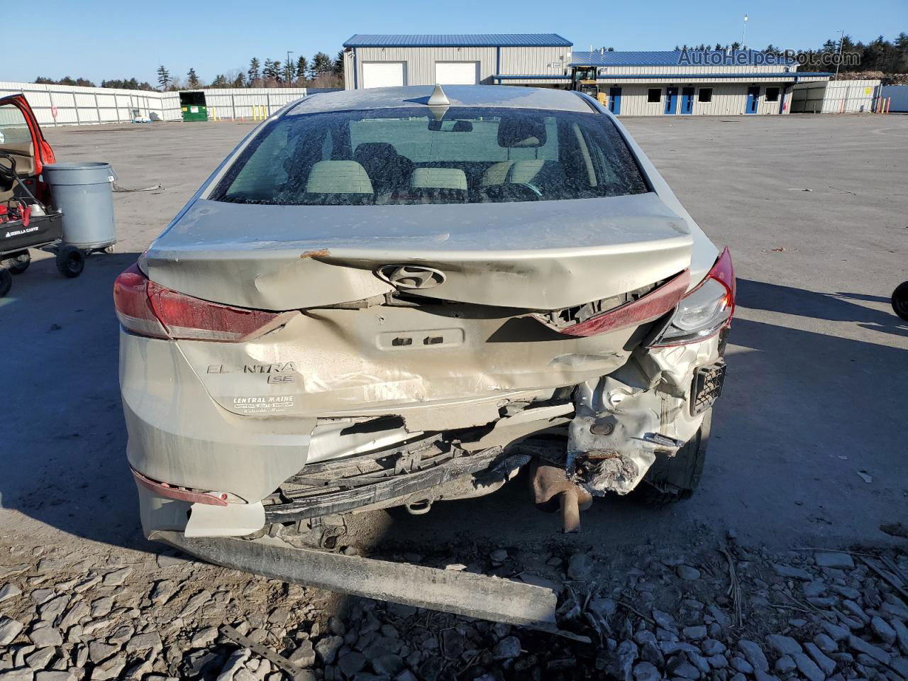 2017 Hyundai Elantra Se Silver vin: 5NPD74LF9HH111522