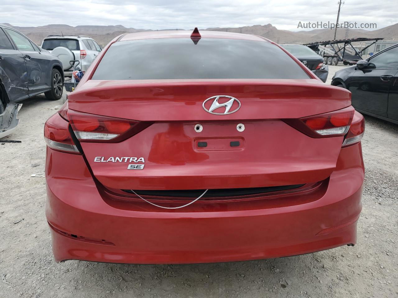 2017 Hyundai Elantra Se Красный vin: 5NPD74LF9HH131768