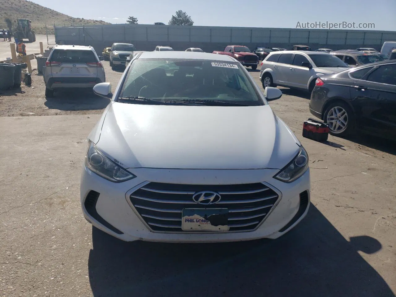 2017 Hyundai Elantra Se White vin: 5NPD74LF9HH134184