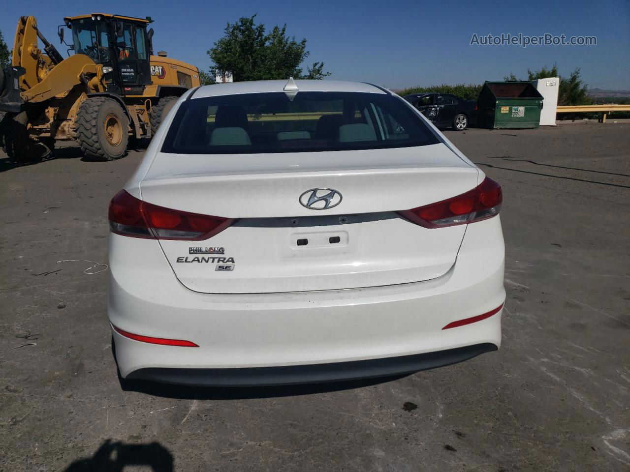 2017 Hyundai Elantra Se White vin: 5NPD74LF9HH134184