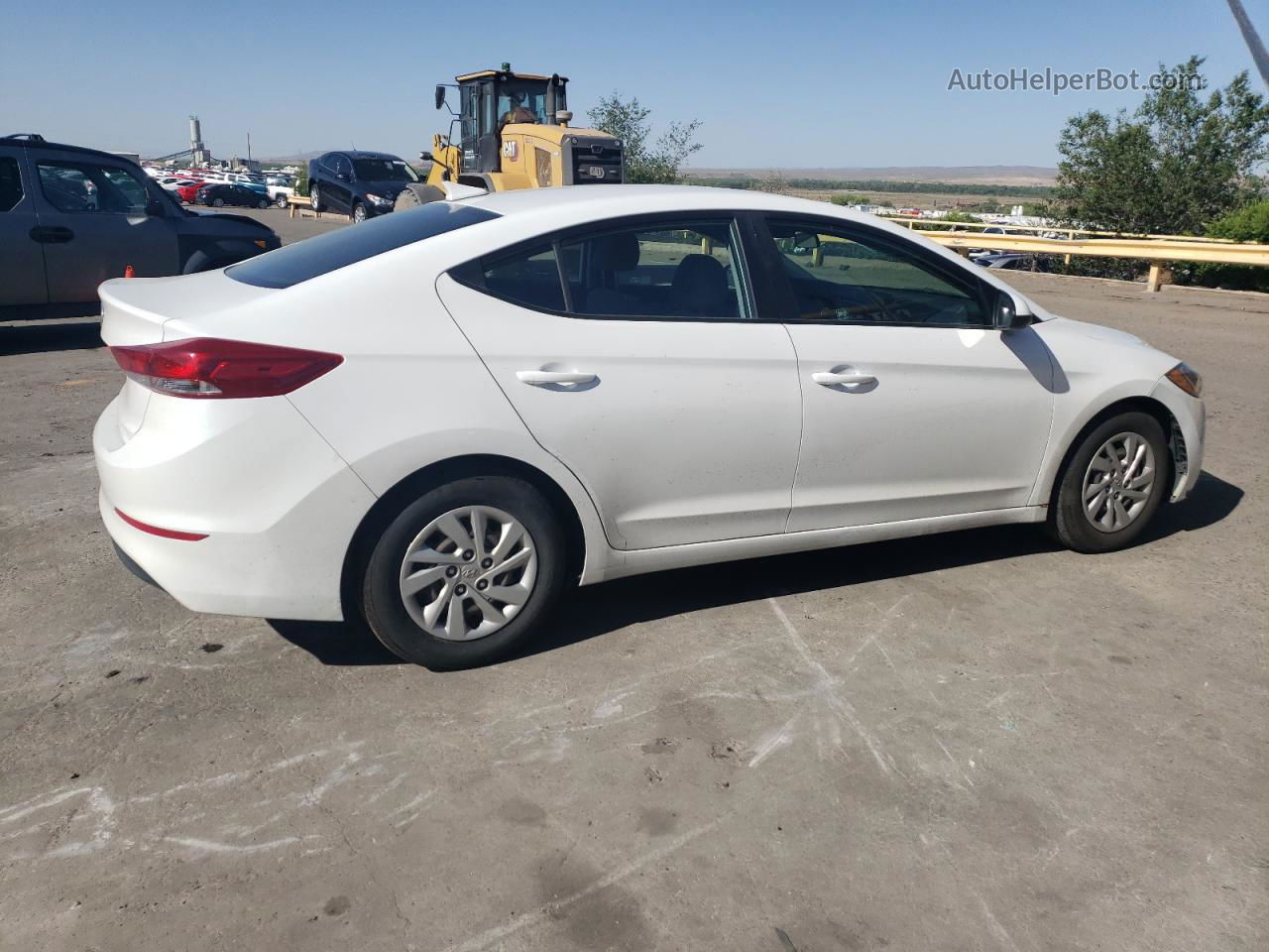 2017 Hyundai Elantra Se White vin: 5NPD74LF9HH134184