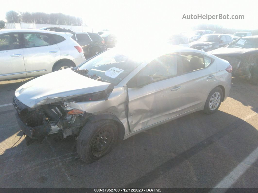 2017 Hyundai Elantra Se Gray vin: 5NPD74LF9HH151616