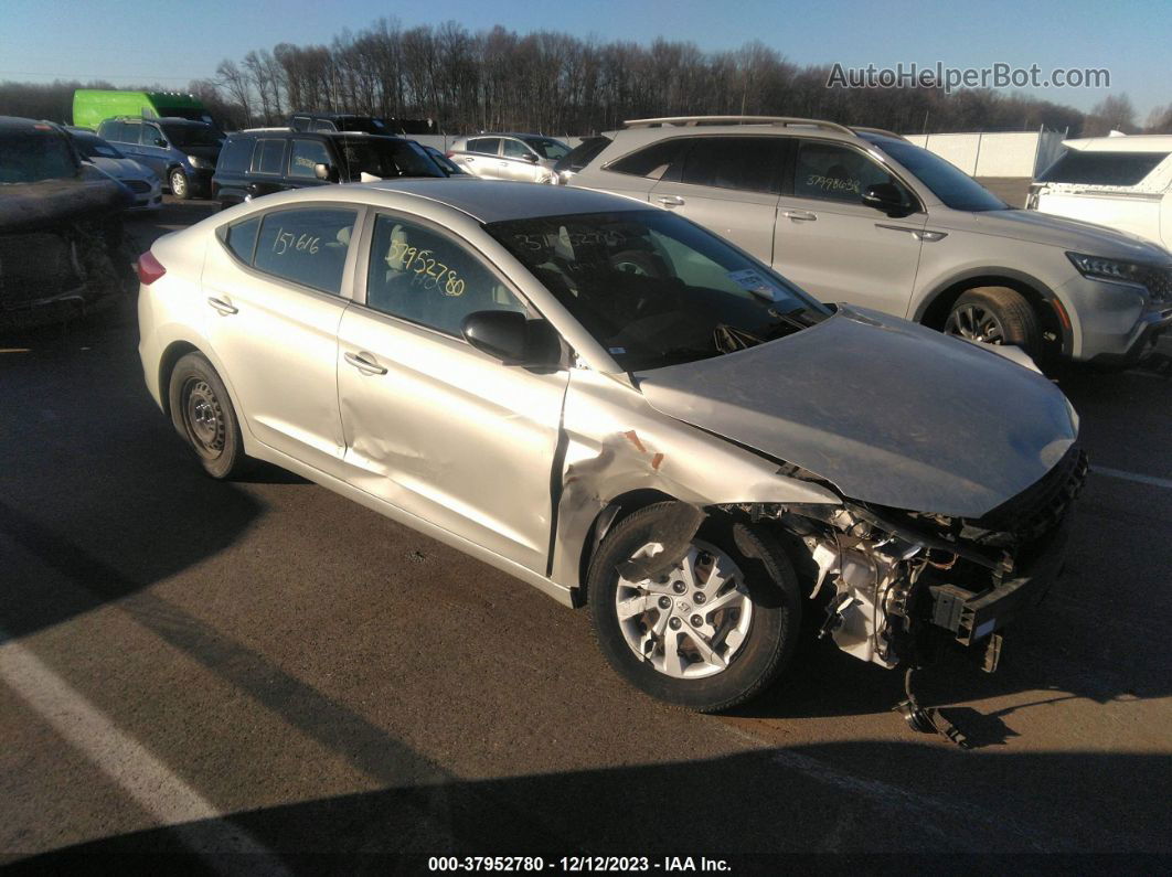 2017 Hyundai Elantra Se Gray vin: 5NPD74LF9HH151616