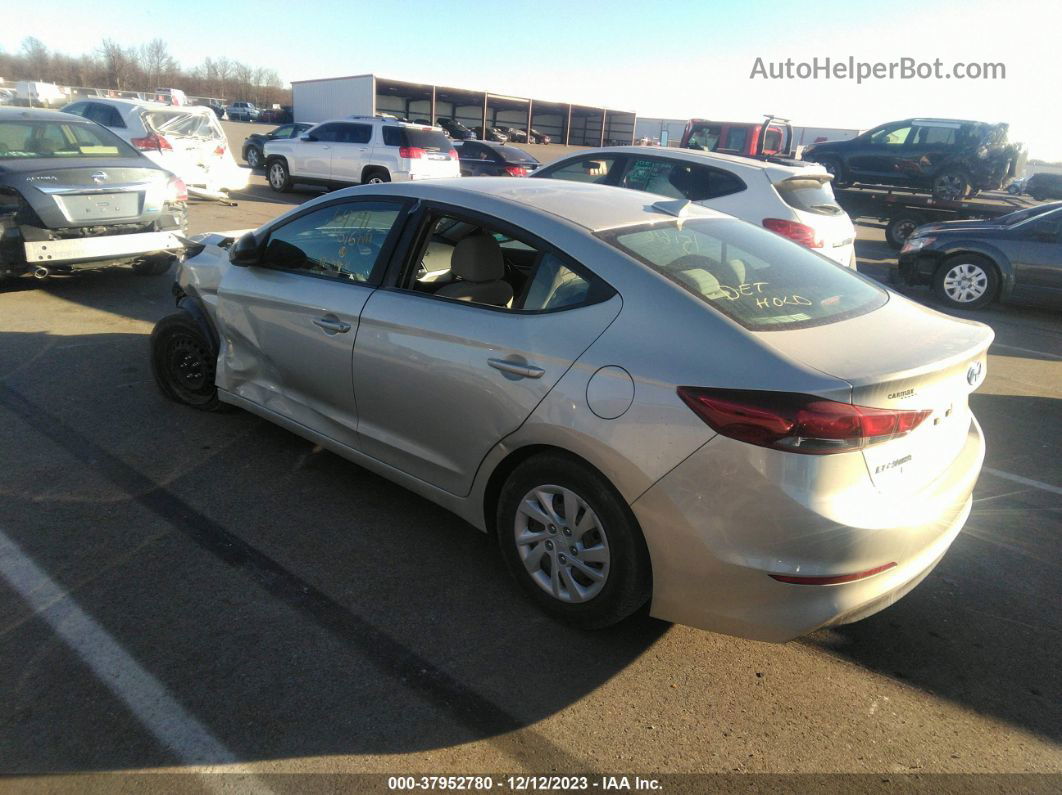 2017 Hyundai Elantra Se Gray vin: 5NPD74LF9HH151616