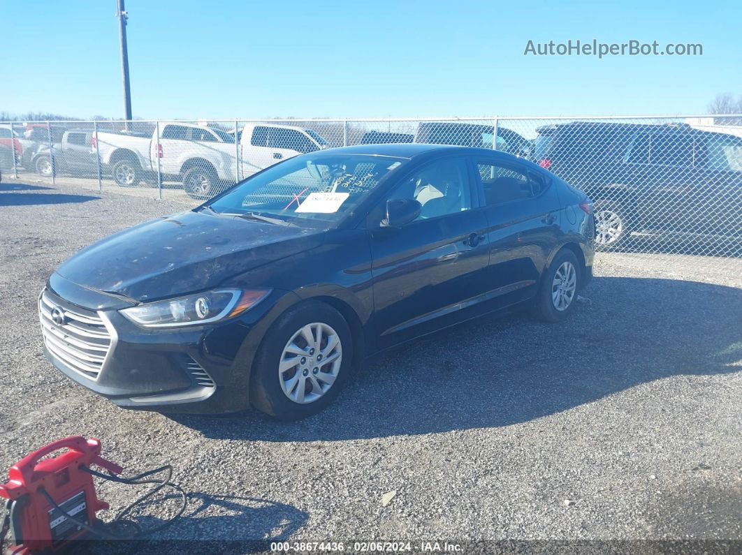 2017 Hyundai Elantra Se Black vin: 5NPD74LF9HH164561