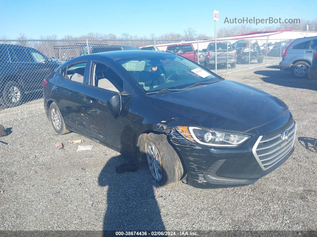 2017 Hyundai Elantra Se Black vin: 5NPD74LF9HH164561