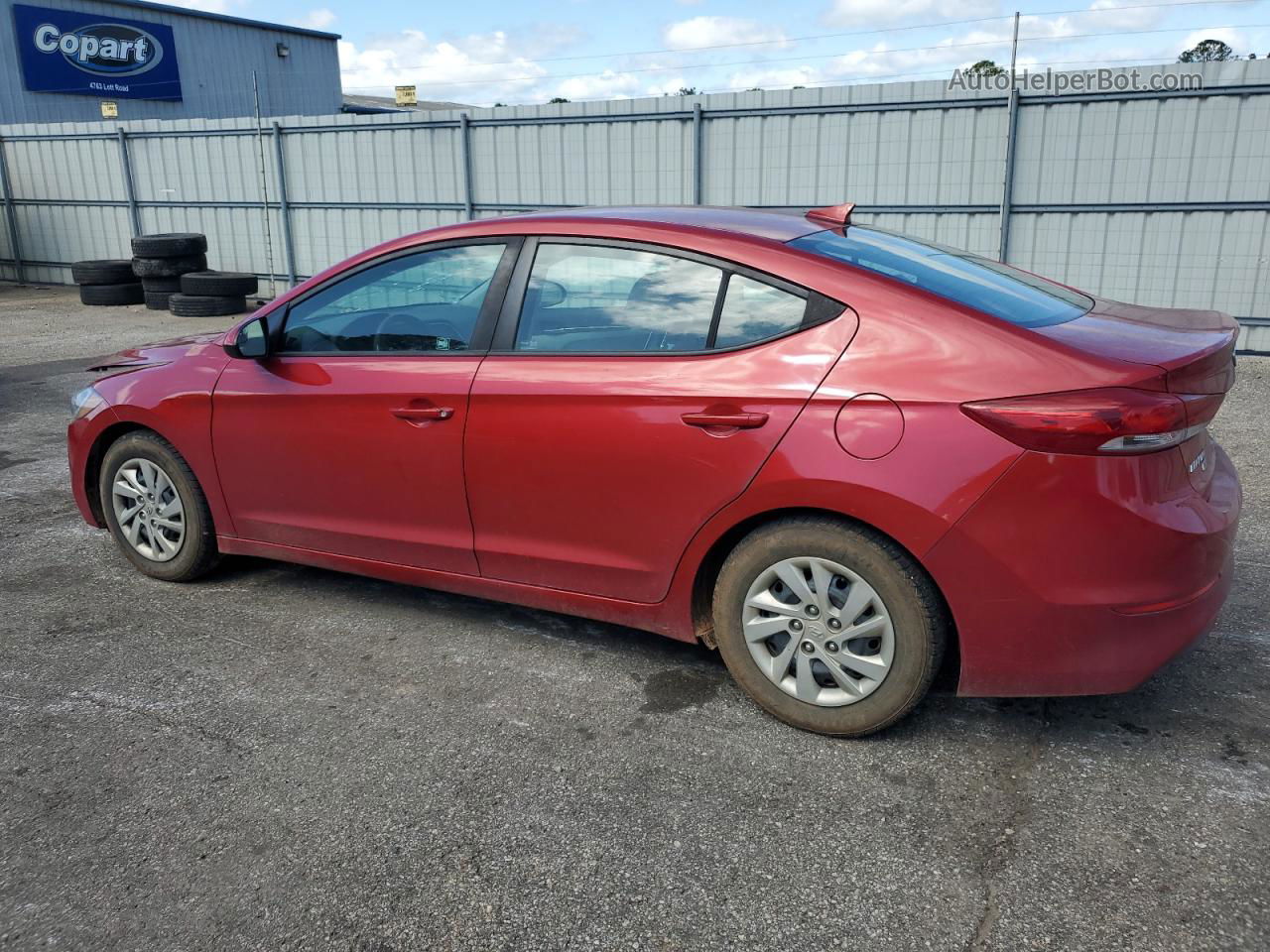 2017 Hyundai Elantra Se Красный vin: 5NPD74LF9HH180811