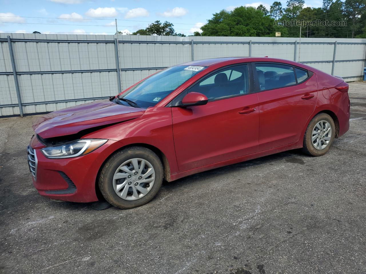 2017 Hyundai Elantra Se Красный vin: 5NPD74LF9HH180811