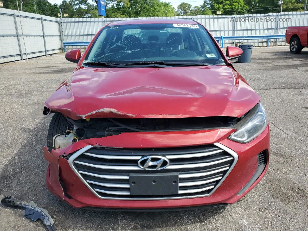 2017 Hyundai Elantra Se Красный vin: 5NPD74LF9HH180811