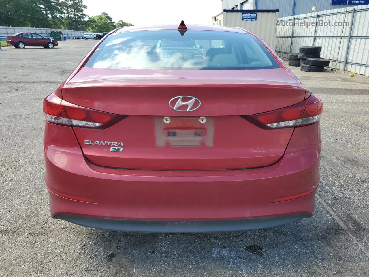 2017 Hyundai Elantra Se Красный vin: 5NPD74LF9HH180811