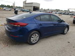 2017 Hyundai Elantra Se Blue vin: 5NPD74LF9HH182915