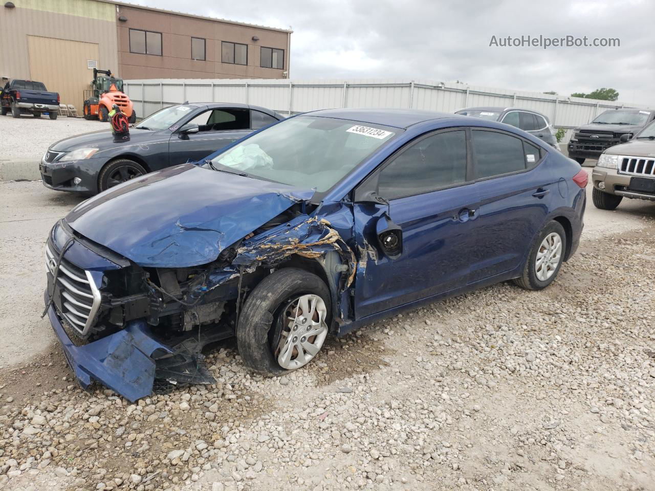 2017 Hyundai Elantra Se Blue vin: 5NPD74LF9HH182915