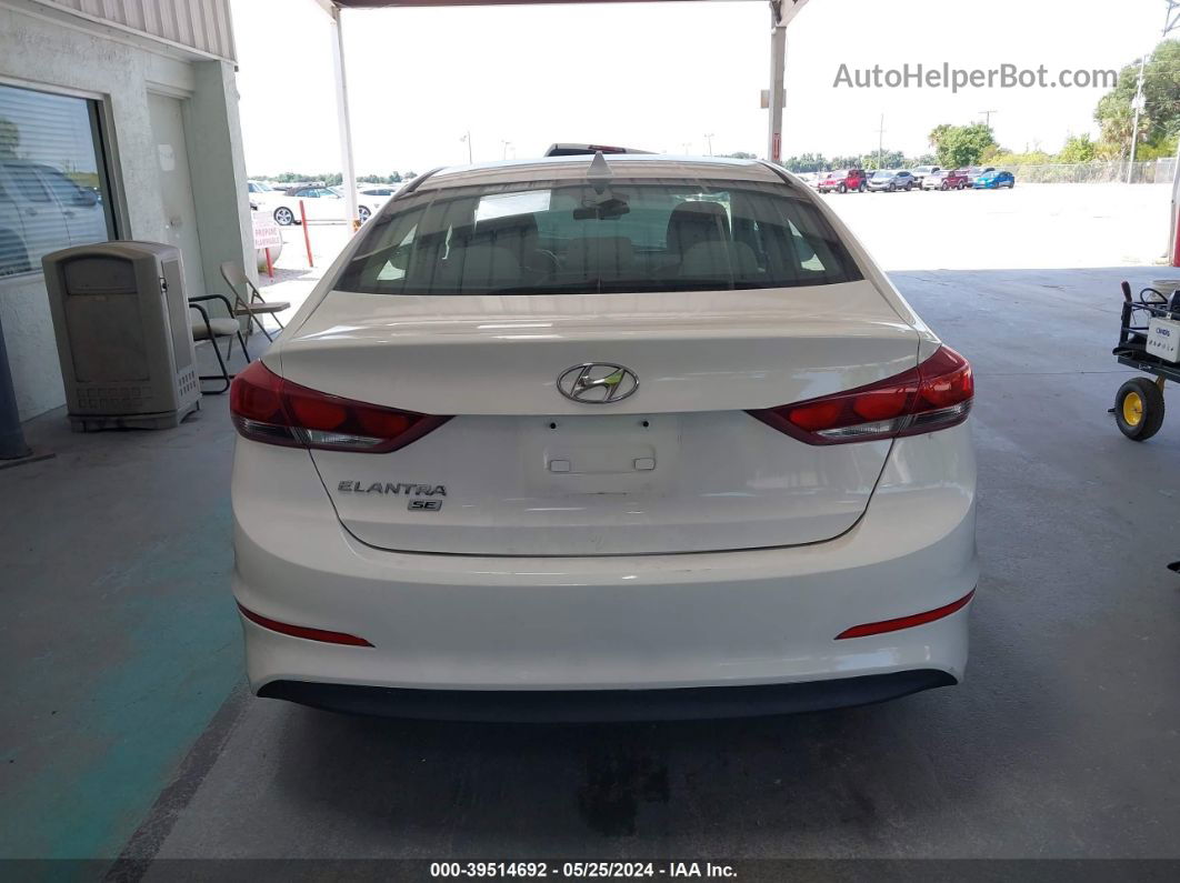 2017 Hyundai Elantra Se White vin: 5NPD74LF9HH188455