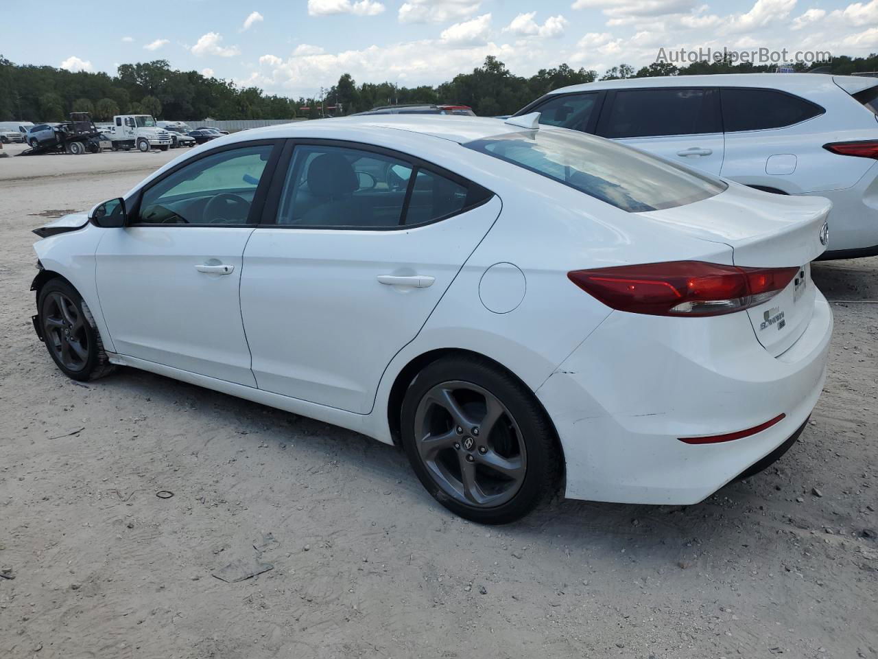 2017 Hyundai Elantra Se White vin: 5NPD74LF9HH205867