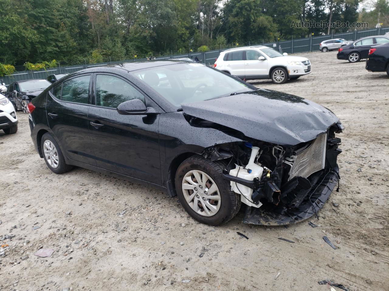 2018 Hyundai Elantra Se Black vin: 5NPD74LF9JH263242