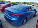 2018 Hyundai Elantra Se Синий vin: 5NPD74LF9JH274404