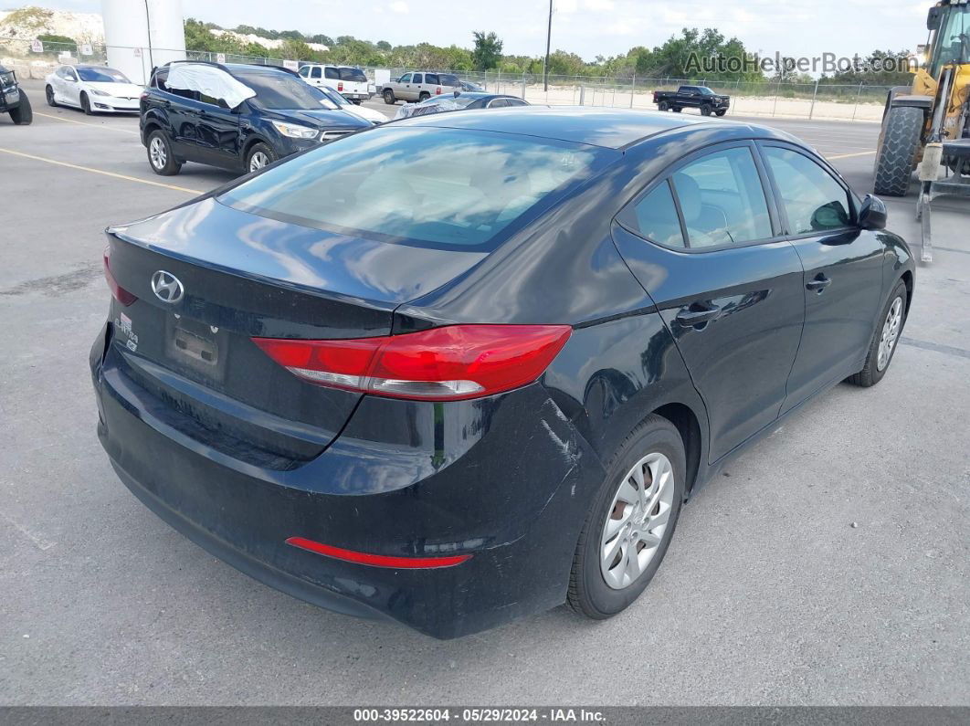 2018 Hyundai Elantra Se Black vin: 5NPD74LF9JH286648