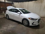 2018 Hyundai Elantra Se White vin: 5NPD74LF9JH319681