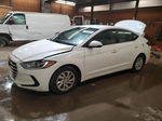 2018 Hyundai Elantra Se White vin: 5NPD74LF9JH319681