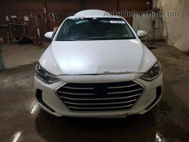 2018 Hyundai Elantra Se White vin: 5NPD74LF9JH319681