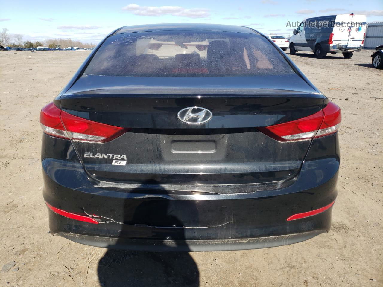 2018 Hyundai Elantra Se Black vin: 5NPD74LF9JH324766