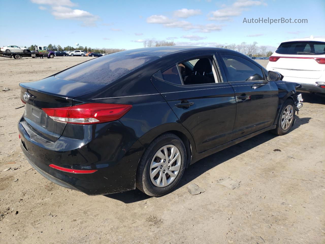 2018 Hyundai Elantra Se Black vin: 5NPD74LF9JH324766