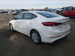 2018 Hyundai Elantra Se White vin: 5NPD74LF9JH328154