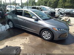 2018 Hyundai Elantra Se Gray vin: 5NPD74LF9JH330292