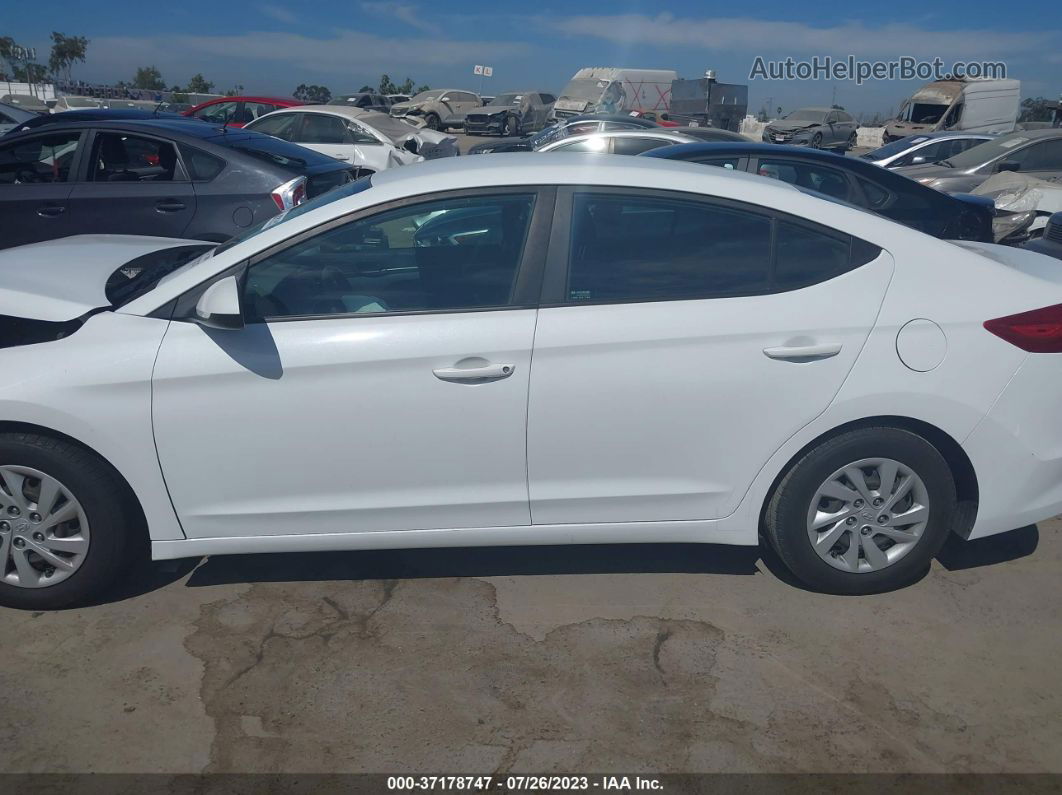 2018 Hyundai Elantra Se White vin: 5NPD74LF9JH332186