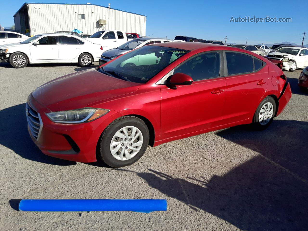 2018 Hyundai Elantra Se Red vin: 5NPD74LF9JH352289