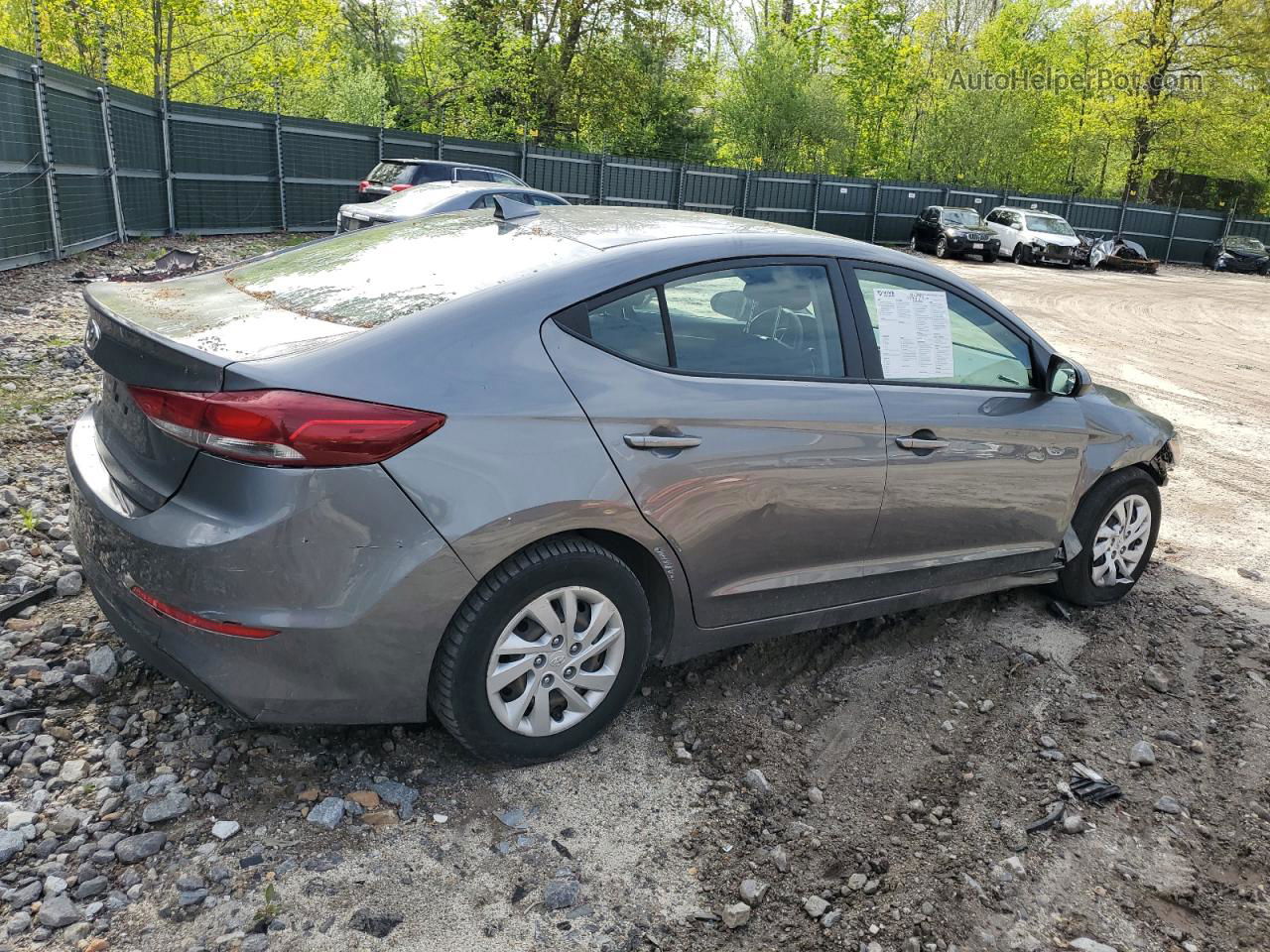 2018 Hyundai Elantra Se Charcoal vin: 5NPD74LF9JH392274