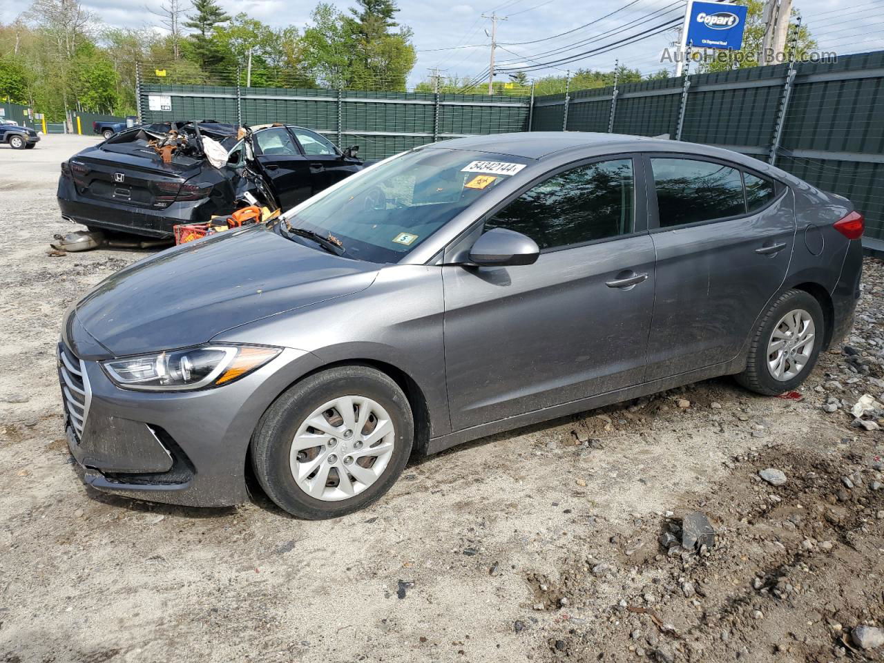 2018 Hyundai Elantra Se Charcoal vin: 5NPD74LF9JH392274