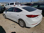 2018 Hyundai Elantra Se White vin: 5NPD74LF9JH397331