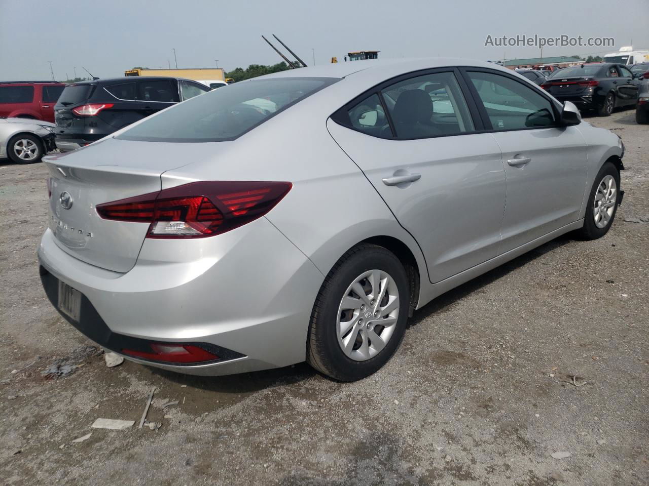 2019 Hyundai Elantra Se Silver vin: 5NPD74LF9KH422455