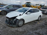 2019 Hyundai Elantra Se White vin: 5NPD74LF9KH424111