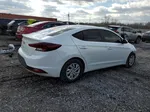 2019 Hyundai Elantra Se White vin: 5NPD74LF9KH424111