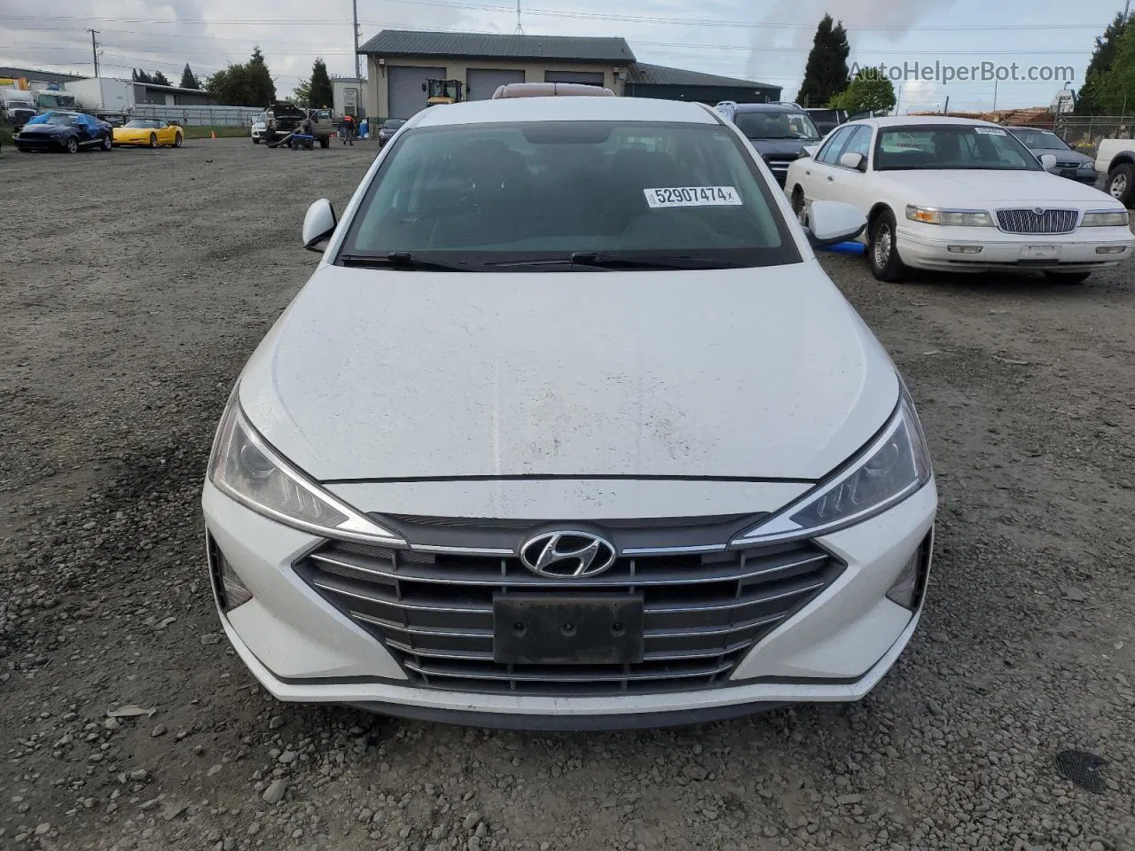 2019 Hyundai Elantra Se White vin: 5NPD74LF9KH449347