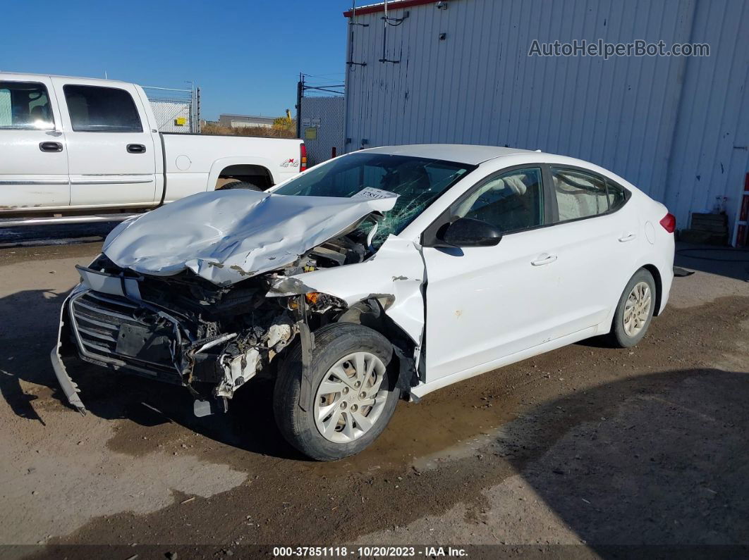 2017 Hyundai Elantra Se White vin: 5NPD74LFXHH083939