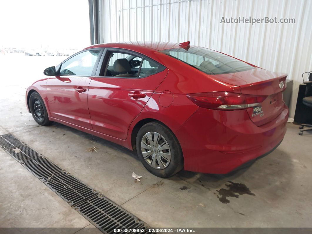 2017 Hyundai Elantra Se Red vin: 5NPD74LFXHH100478