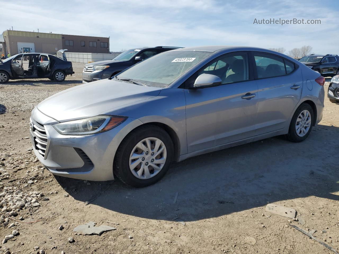 2017 Hyundai Elantra Se Silver vin: 5NPD74LFXHH126692