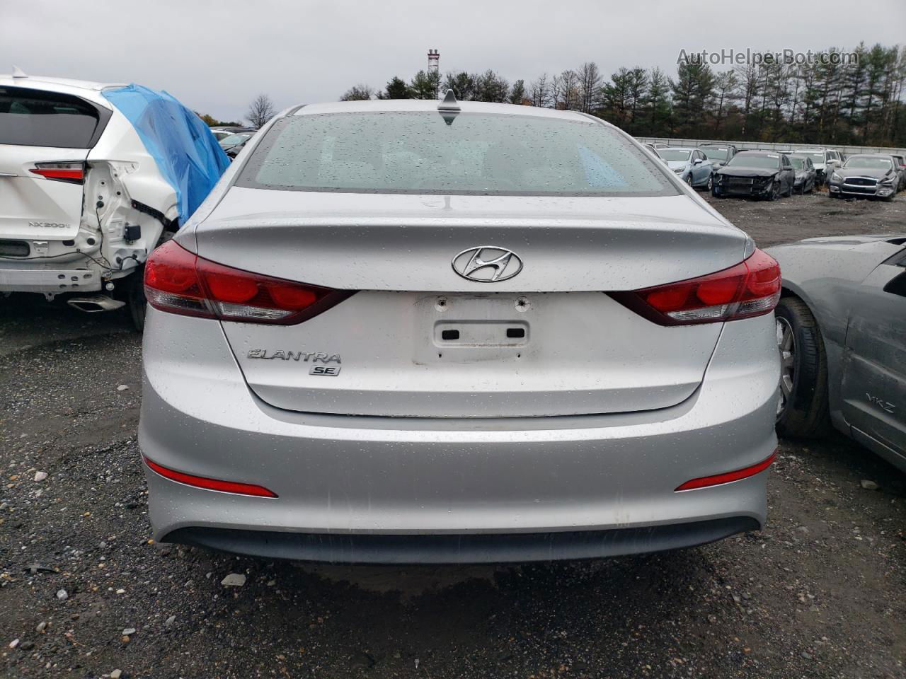 2017 Hyundai Elantra Se Серебряный vin: 5NPD74LFXHH126997