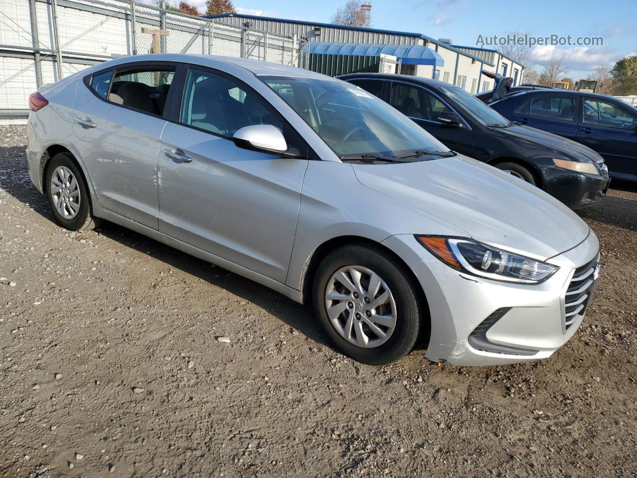 2017 Hyundai Elantra Se Silver vin: 5NPD74LFXHH126997