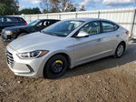 2017 Hyundai Elantra Se Silver vin: 5NPD74LFXHH126997