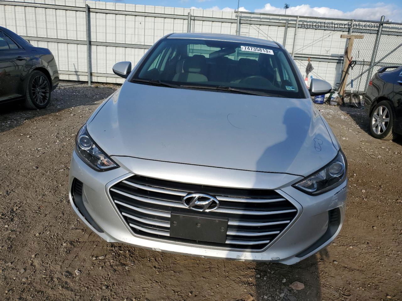 2017 Hyundai Elantra Se Silver vin: 5NPD74LFXHH126997