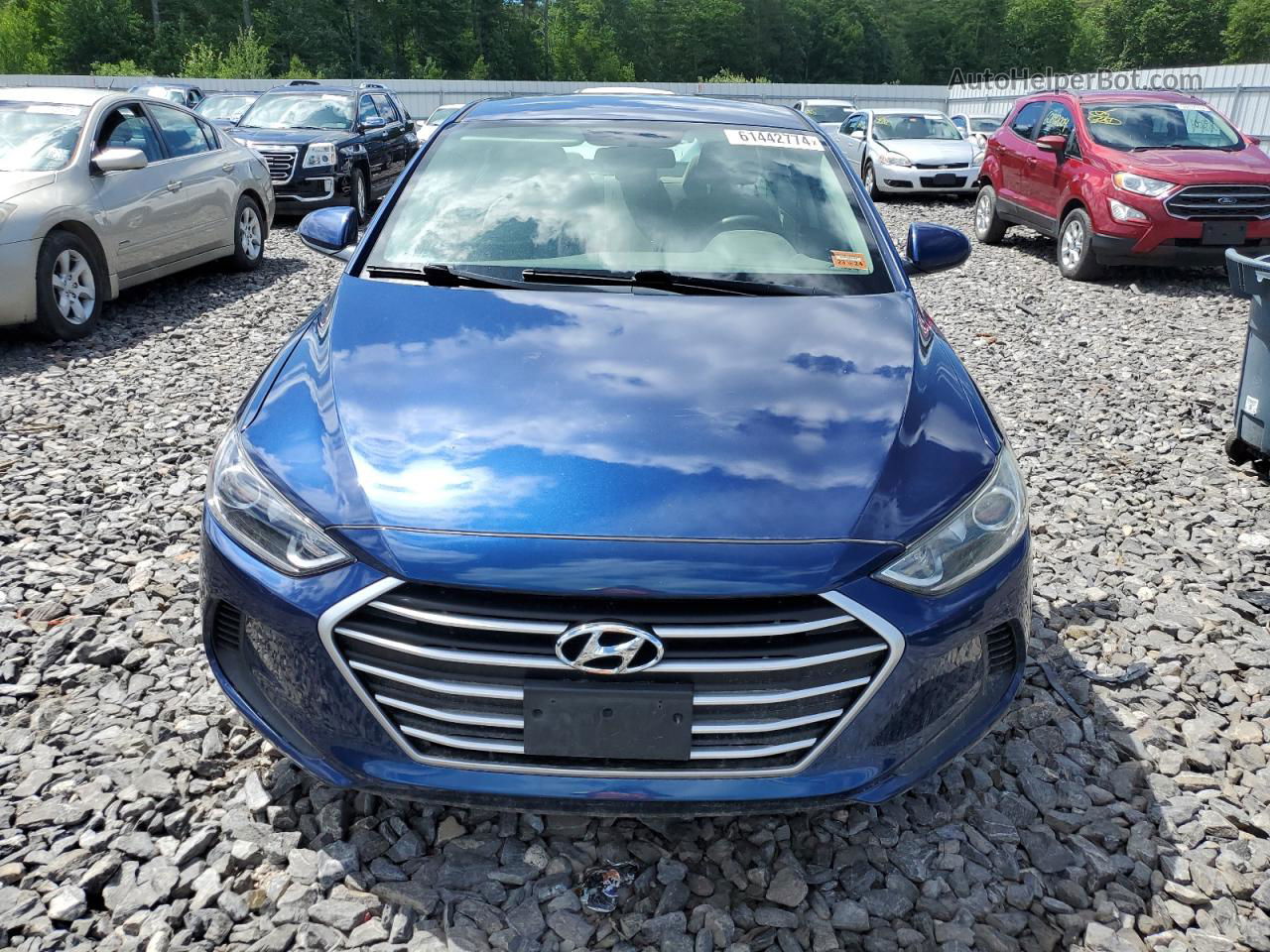 2017 Hyundai Elantra Se Blue vin: 5NPD74LFXHH131892