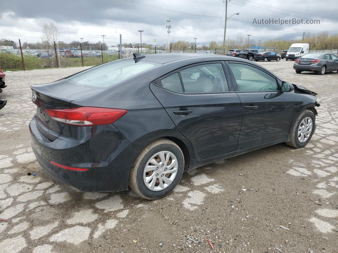 2017 Hyundai Elantra Se Black vin: 5NPD74LFXHH145081