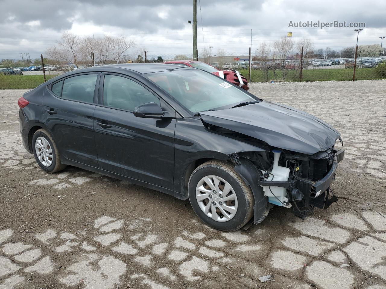 2017 Hyundai Elantra Se Black vin: 5NPD74LFXHH145081